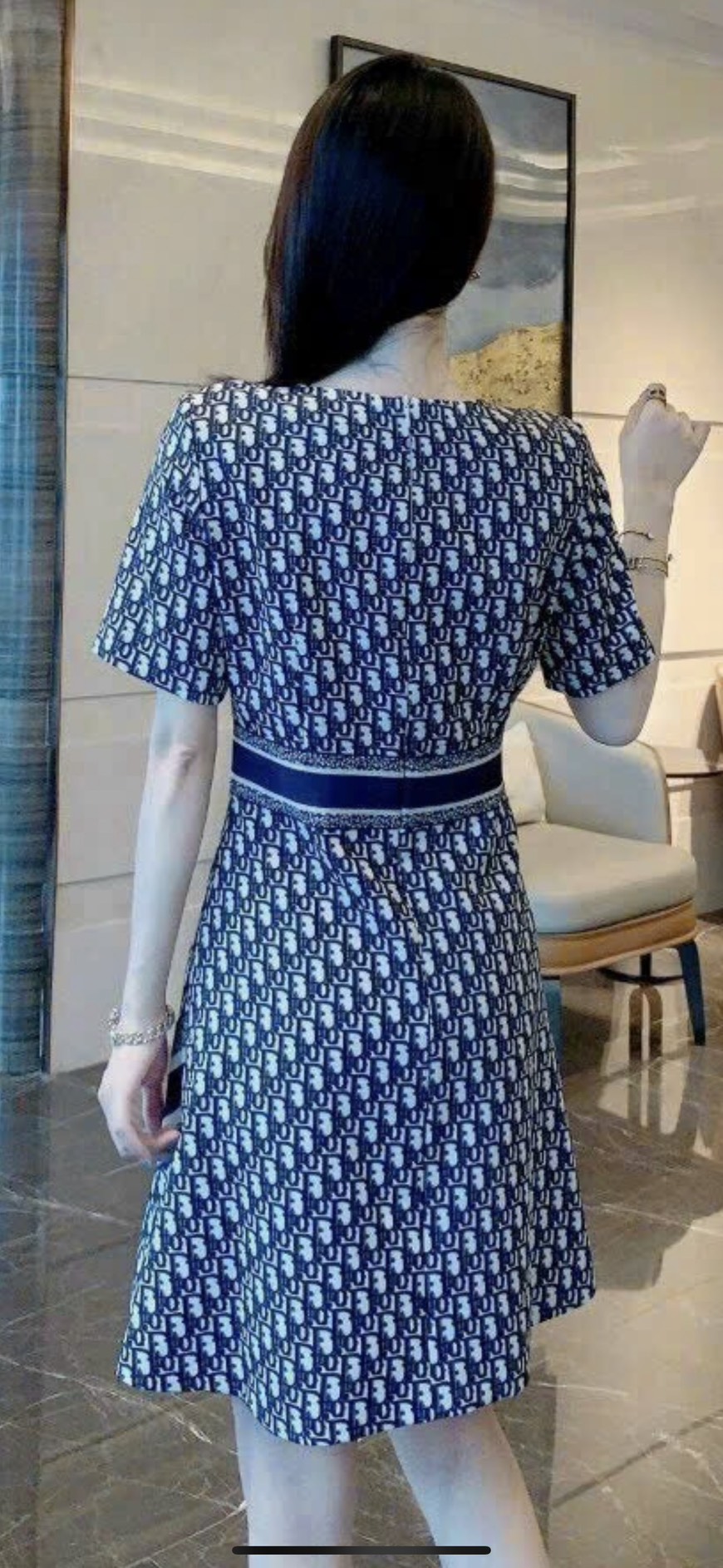 ĐẦM LỤA DIOR CAO CẤP D148